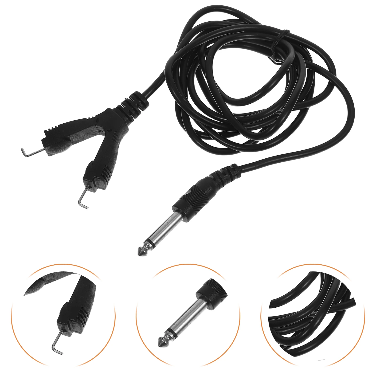 

Heavy Duty Machine Power Supply Silicone Tattoo Clip Cord Clip Power Wire Cord Durable Machine Supply Wire (Black)