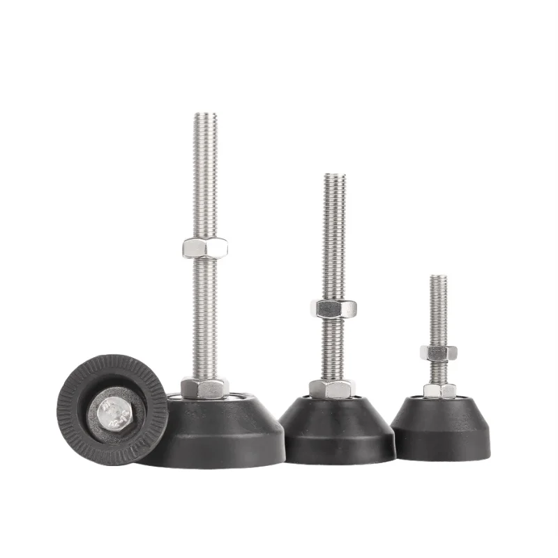 M6 M8 M10 M12 304 Stainless Steel/Nylon Adjustable Furniture Levelling Feet Screw Earthquake-proof And Slip-proof