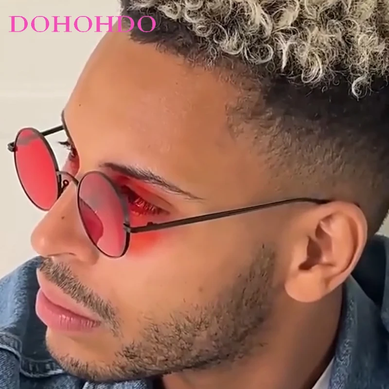 

Trendy Brand Designer Classic Vintage Metal Small Round Frame Women Man Sunglasses Travel Fishing Driving Shade Sunglasses UV400