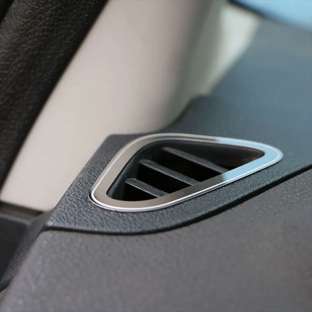 2pcs Stainless Steel Air Conditioning Vent Cover Ac Outlet Sticker for Ford Focus 2 MK2 2005 - 2012 Accessories