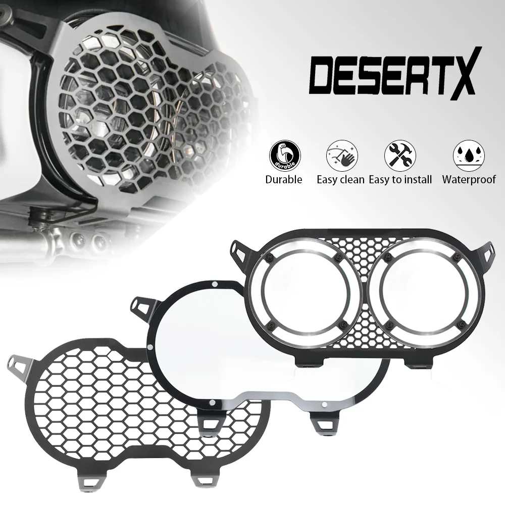 

For Ducati DesertX Desert X 2022 2023 Headlight Protection Grille Headlight Protector Cover Head Light Guard Parts 2024 Desert-X