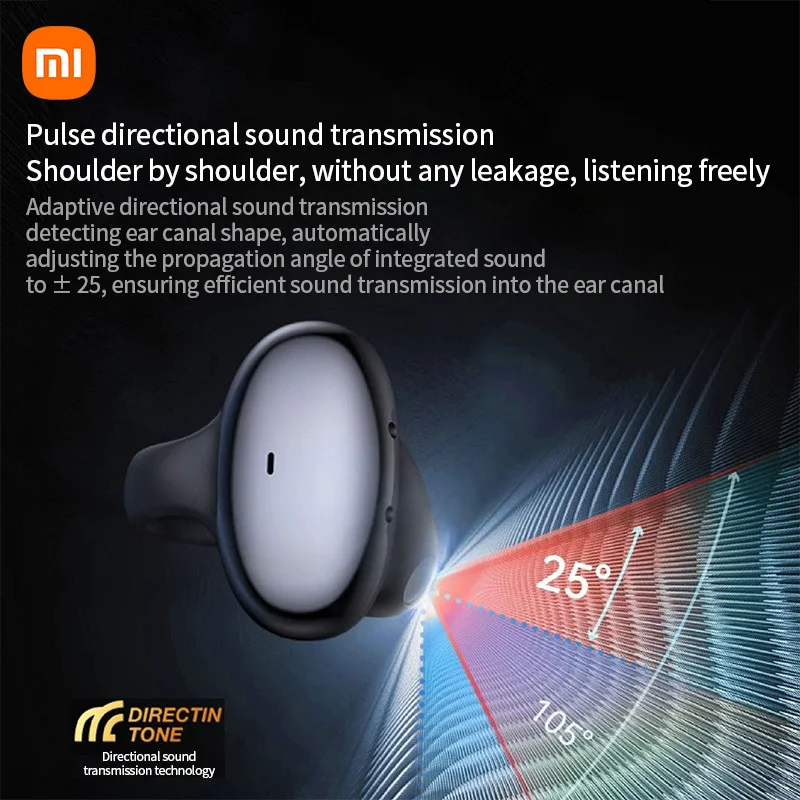 Xiaomi-Mijia fone de ouvido aberto sem fio, fone de ouvido Bluetooth 5.3, fone de ouvido com cancelamento de ruído, microfone para Android, iOS, ENC