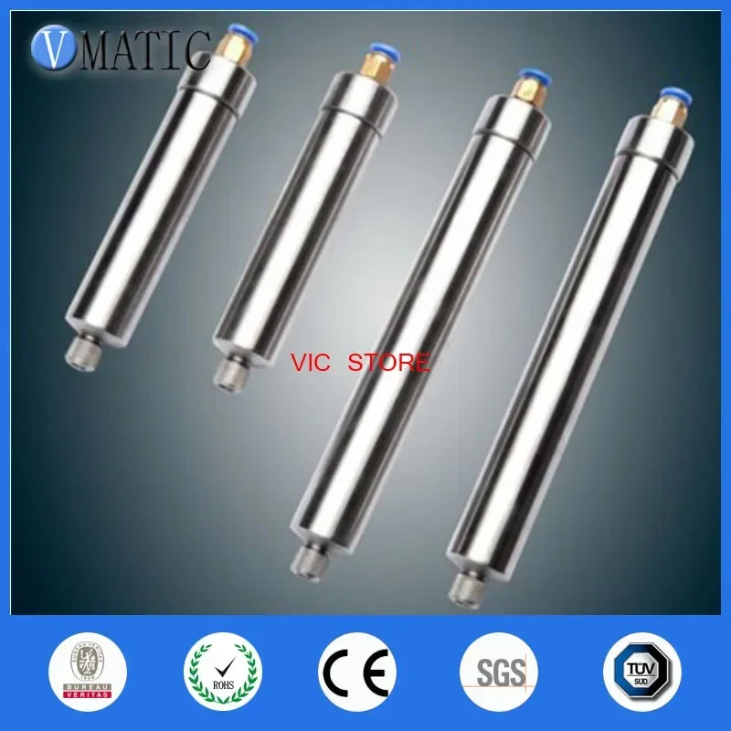 Free Shipping 55cc/ml Corrosion Resistant Stainless Steel Cones Glue Dispensing Pneumatic Syringe