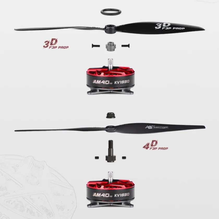 T-Hobby AM40 V2 3D/4D 2-3S Powerful Fast Response F3P Rc Fixed Wing Airplane Brushless Motor