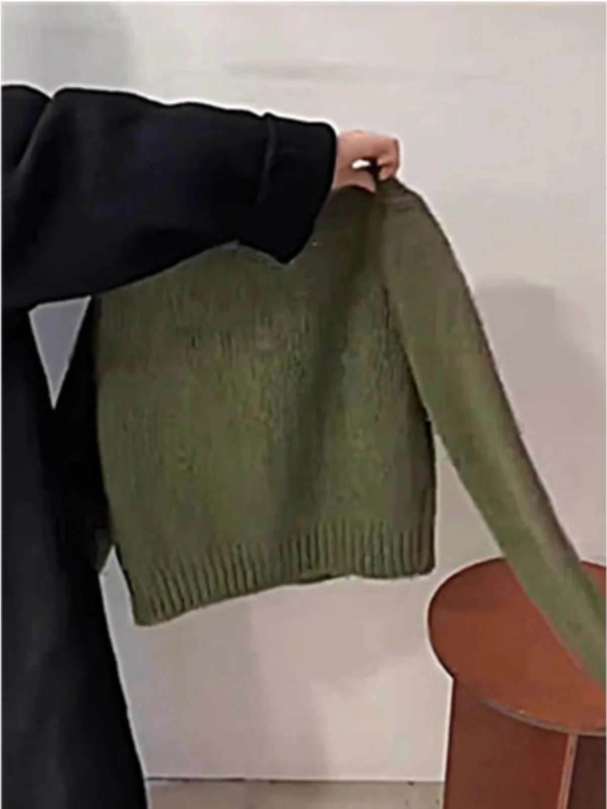 Rétro japonais Sle paresseux Olive een v-ne tricoté ouvert Cardigan pull femmes automne hiver doux Plu haut