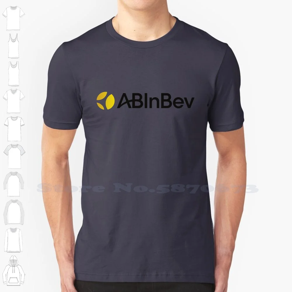 

AB InBev Logo High-quality T Shirts Fashion T-shirt New 100% Cotton Tee