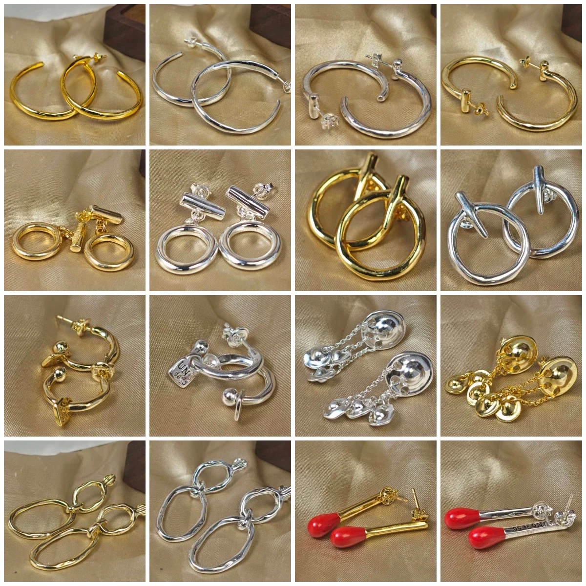 

Новые модные элегантные и изысканные серьги из серебра S925 с позолотой, высококачественные ювелирные изделия, подарок, подходящий для повседневного ношения, коллекция 2025 года