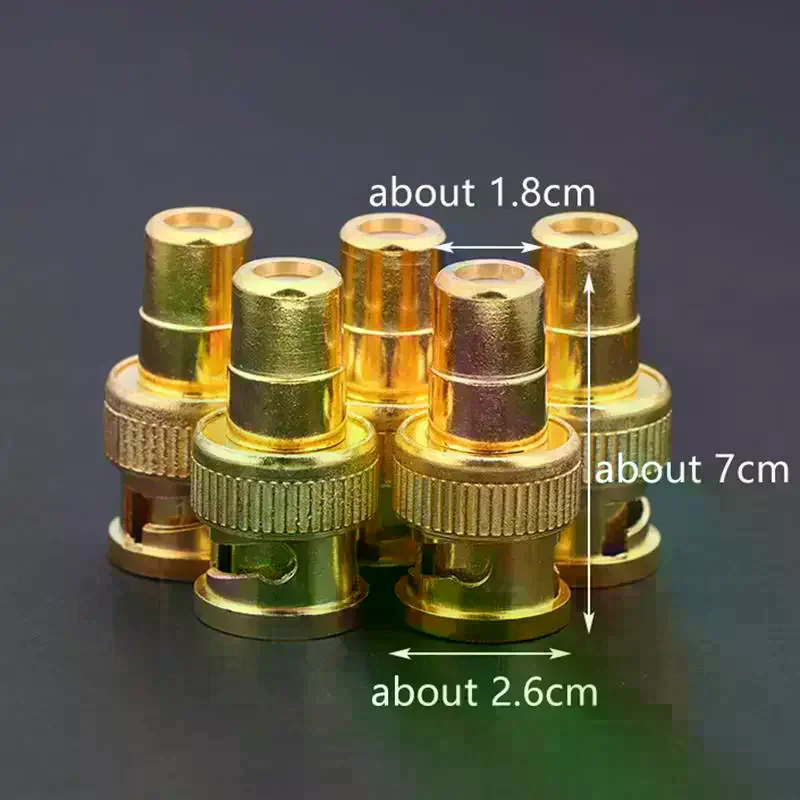Video Audio AV Cables BNC Male To RCA Female Adapter 75ohm Gold Plated Connector BNC Male To RCA Female