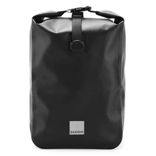 Imagen 2 del producto Bolsa de maletero para asiento trasero de bicicleta, alforjas de gran capacidad para deportes al aire libre, bolso de hombro reflectante