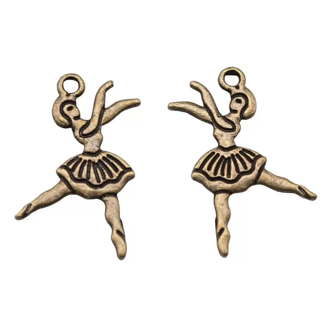 

25pcs 28*18mm Lovely dancer pendants for handamde accessories Zinc alloy metal HW3604