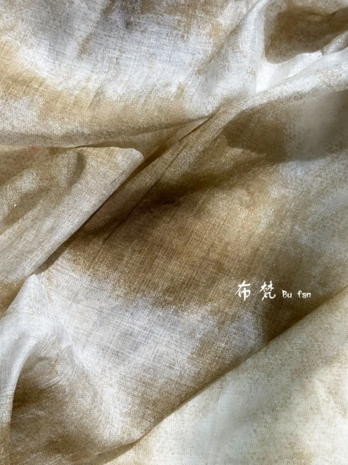 

Soft Plant Tie-Dyed Fabric Shirt Han Chinese Clothing Designer Fabric