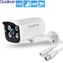 Cámara CCTV Gadinan AHD 5MP 1080P 720P exterior HD Metal 4 matriz IR LED visión nocturna impermeable cámara de seguridad tipo bala AHD