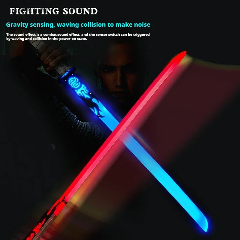 gift set:82.5cm samurai luminous sword,colorful light stick,fighting laser sword,cosplay weapon,lightsabers,kids toys,cool stuff