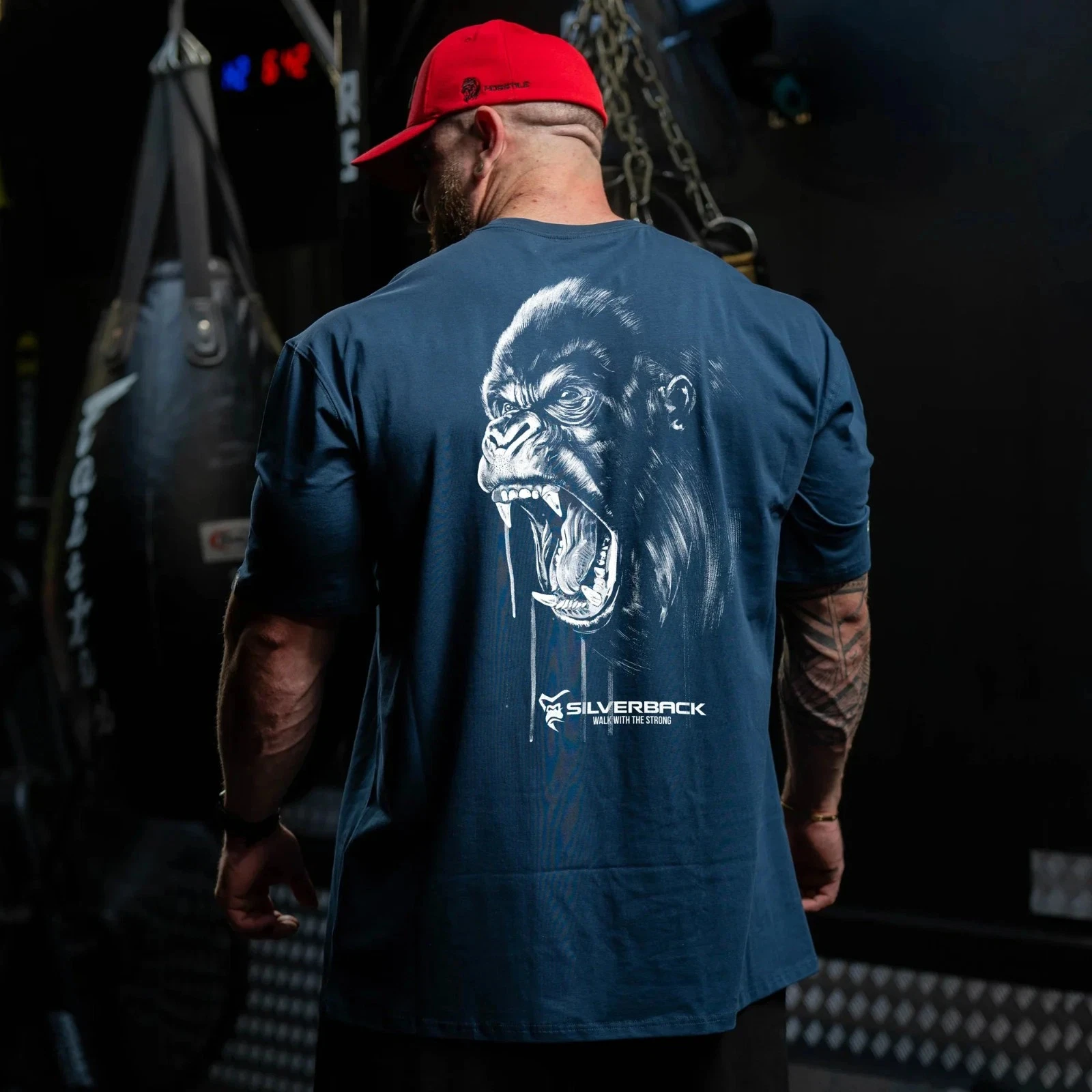 Übergroßes Muskel-Sport-Fitness-Training Gym Freizeit T-Shirt für Herren und Damen Luxusmarken-Oberteil – Detail 5