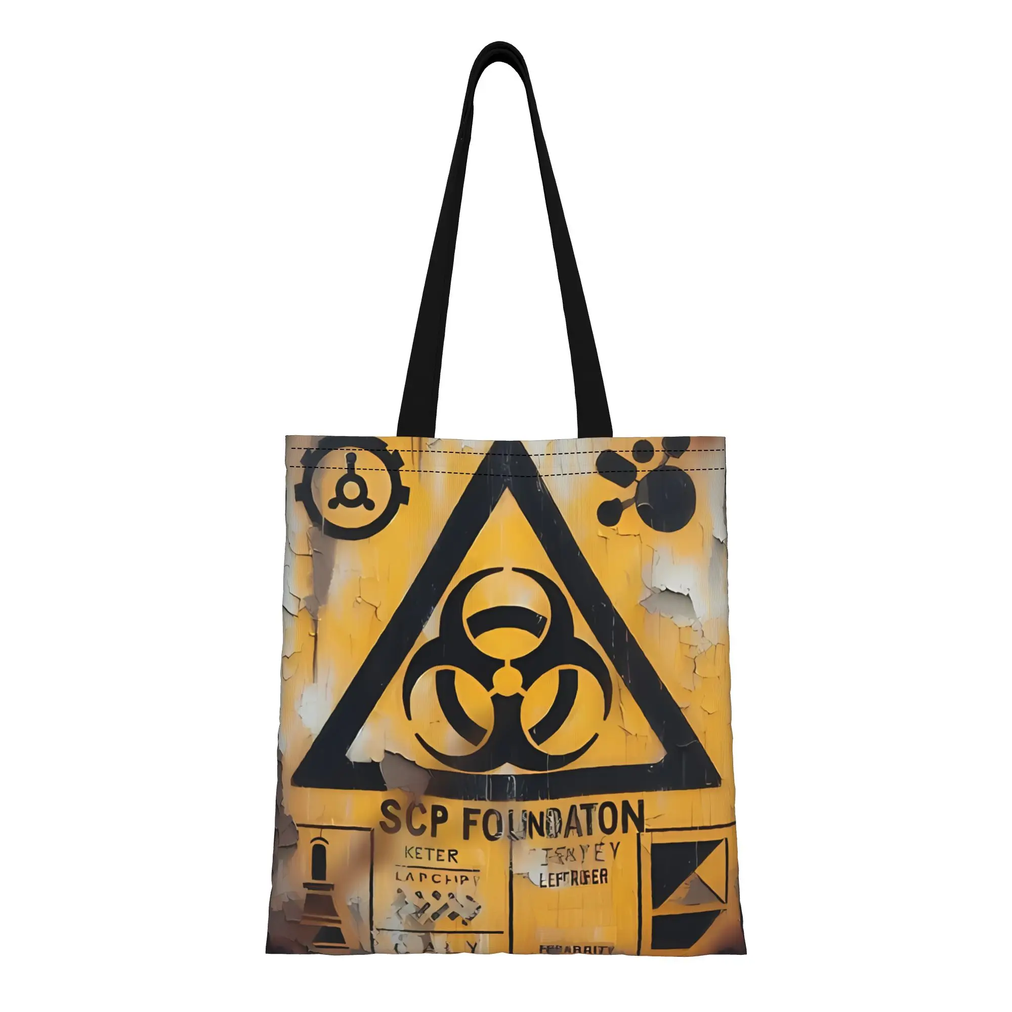 

Keter Worn Out Sign SCP Foundation horror Canvas Tote Bag for Shopping Travel Outdoor Heavy Duty Shoulder Handbag