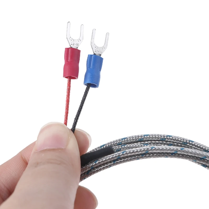 เทอร์โมคัปเปิ้ล K-Type พร้อมเซนเซอร์วัดอุณหภูมิแบบลวดหุ้ม Metal Probe 100mm