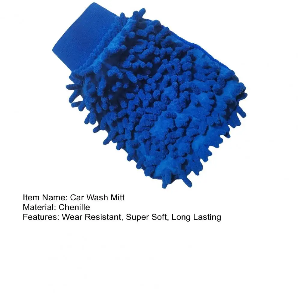 20*14cm Autowashandschoen Niet-pluizend Zeer absorberend Hoge dichtheid Vuilverwijdering Niet-schuurmiddel Machinewasbaar Autopoetsmiddel Veeg