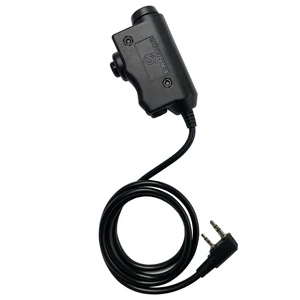 Nút tai nghe chiến thuật PTT chiến thuật Earm, Activated, Push to Talk, PTT Bộ điều hợp, M51Interface, Fit cho Kenwood, Baofeng Radio 8 Bán hàng chính chơi CD Kenwood - №5