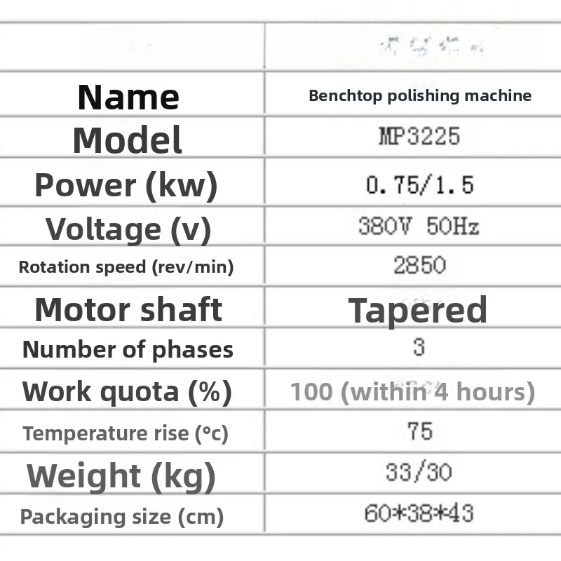 Grinder, household type polishing machine, double head polishing machine
