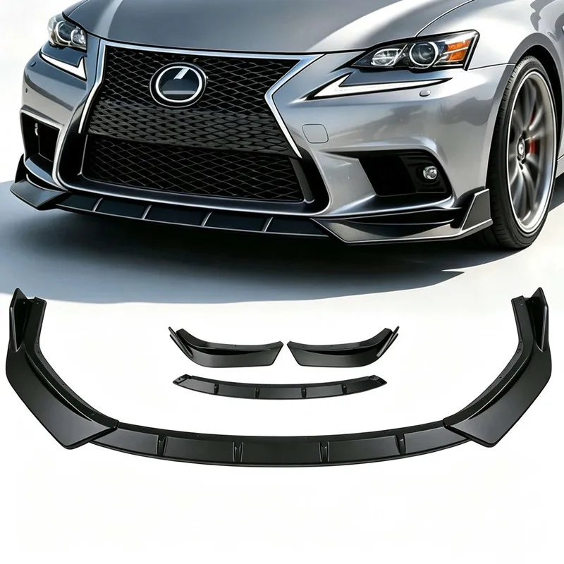 For Lexus IS XE30 F Sport 2014-2016 Car Front Bumper Lip Spoiler Splitter Diffuser Protective Cover Body Kit Accessories