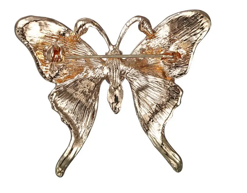 Европейская и американская мода, оригинальная брошь в виде бабочки, растения, противоскользящая булавка с цветком, изысканный корсаж