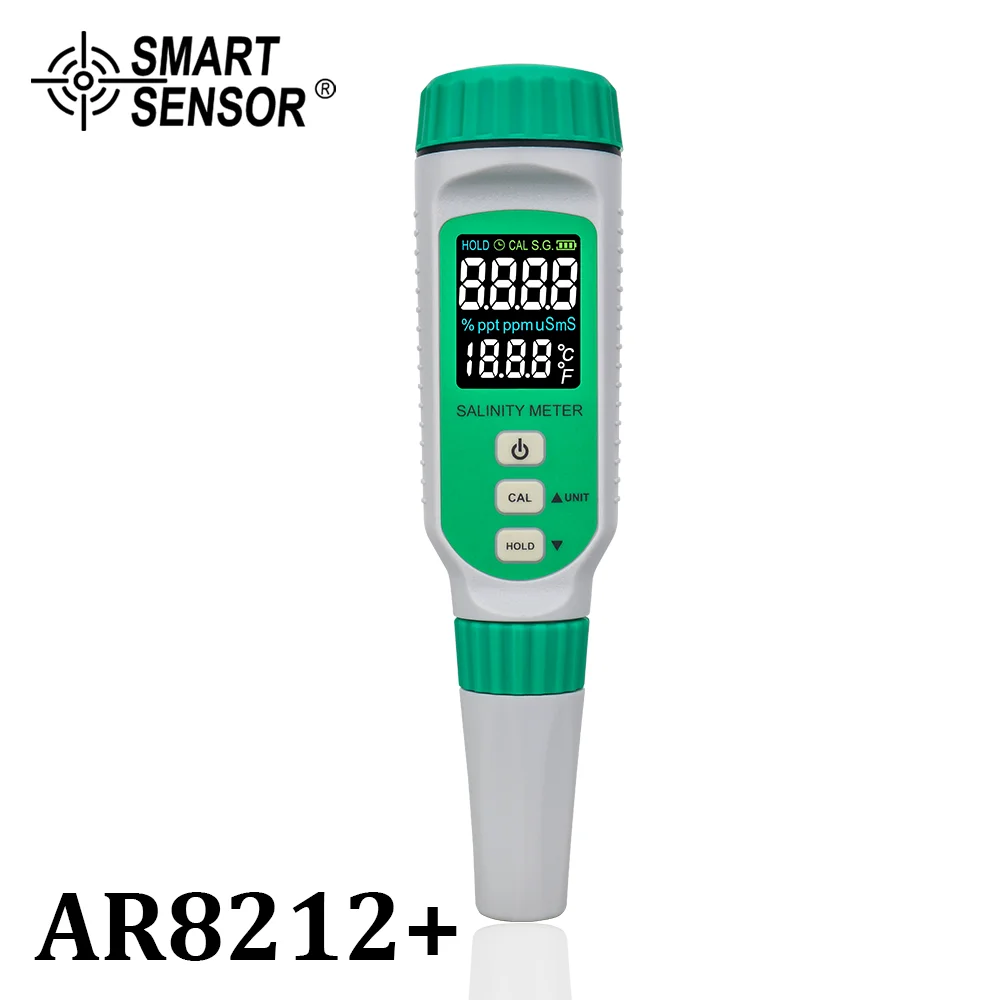 Water Quality Tester Digital Salinity Meter Beverages Salt Content Seawater Quality Monitor  Rechargeable Salinometer Halometer