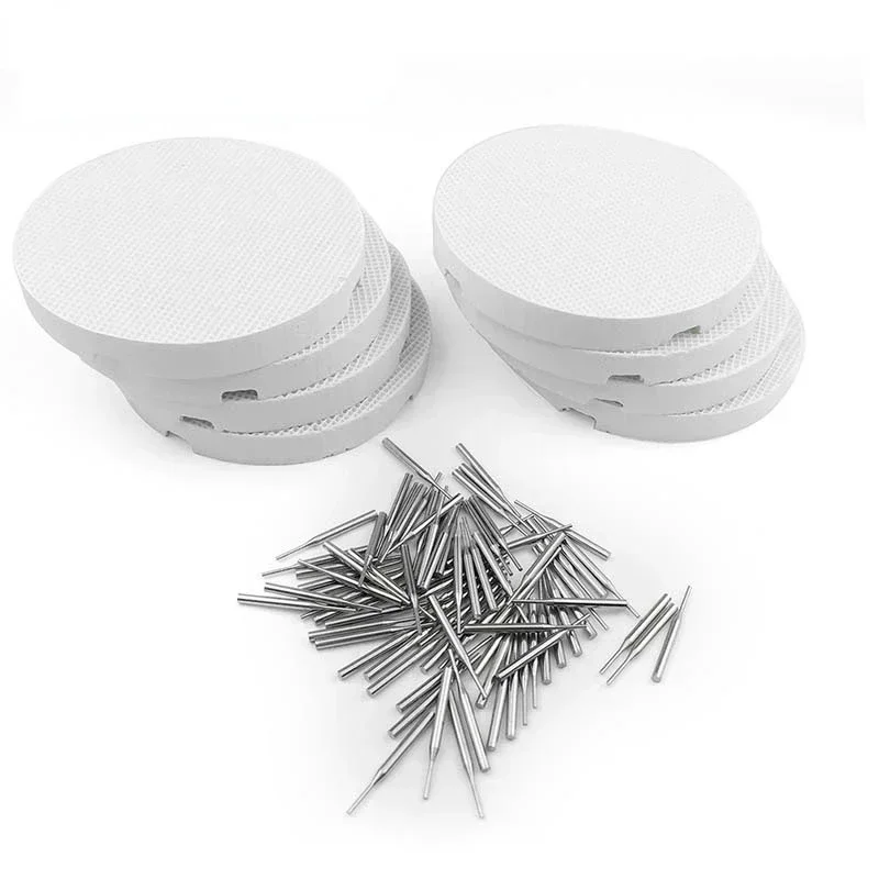 Dental Honeycomb Round Firing Trays with Metal Pins for Sintering Pan Rack Circle Plate holder Dental Technician Supplies