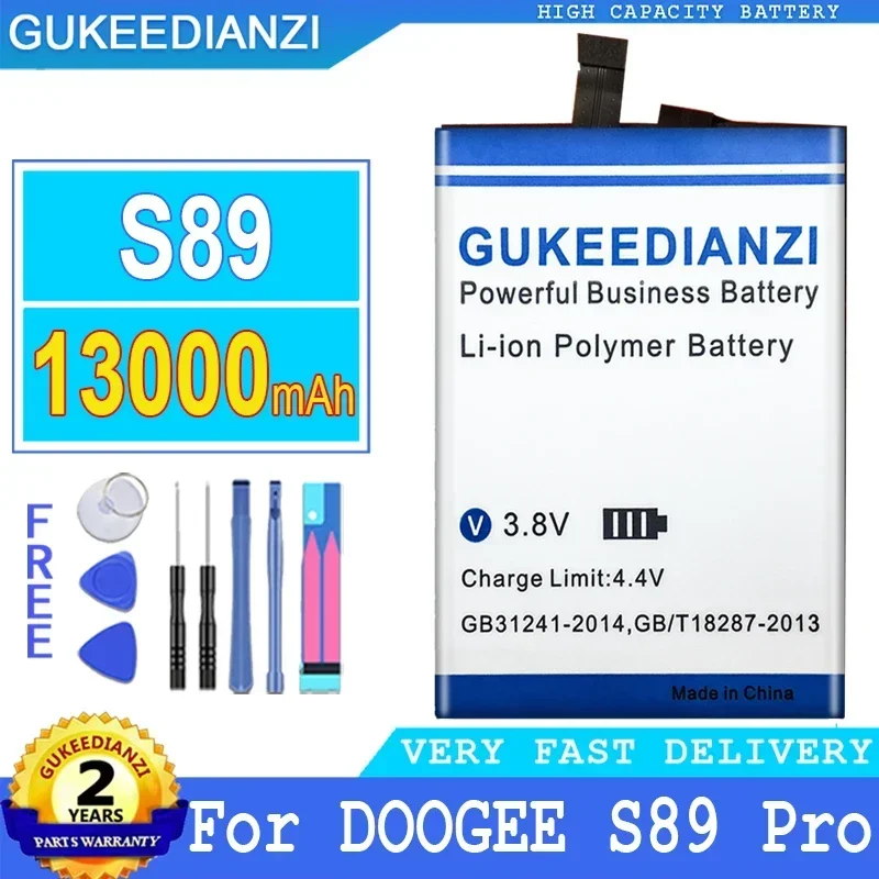 13000mAh Mobile Phone Batteries For DOOGEE S89 Pro S89Pro   Portable Cell Phone Battery