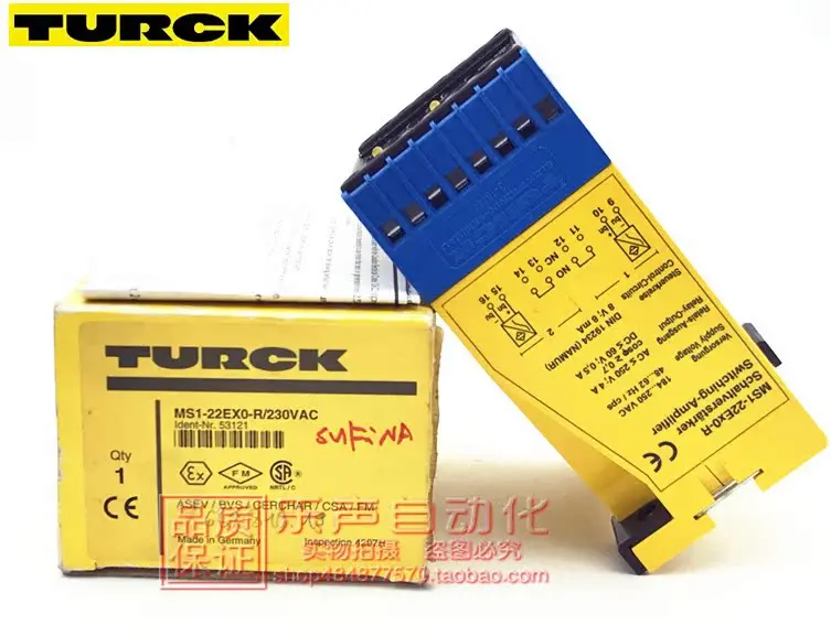 MS1-22Ex0-R/230V Turck/TURCK Safety Relay Safety Barrier Genuine New From Stock