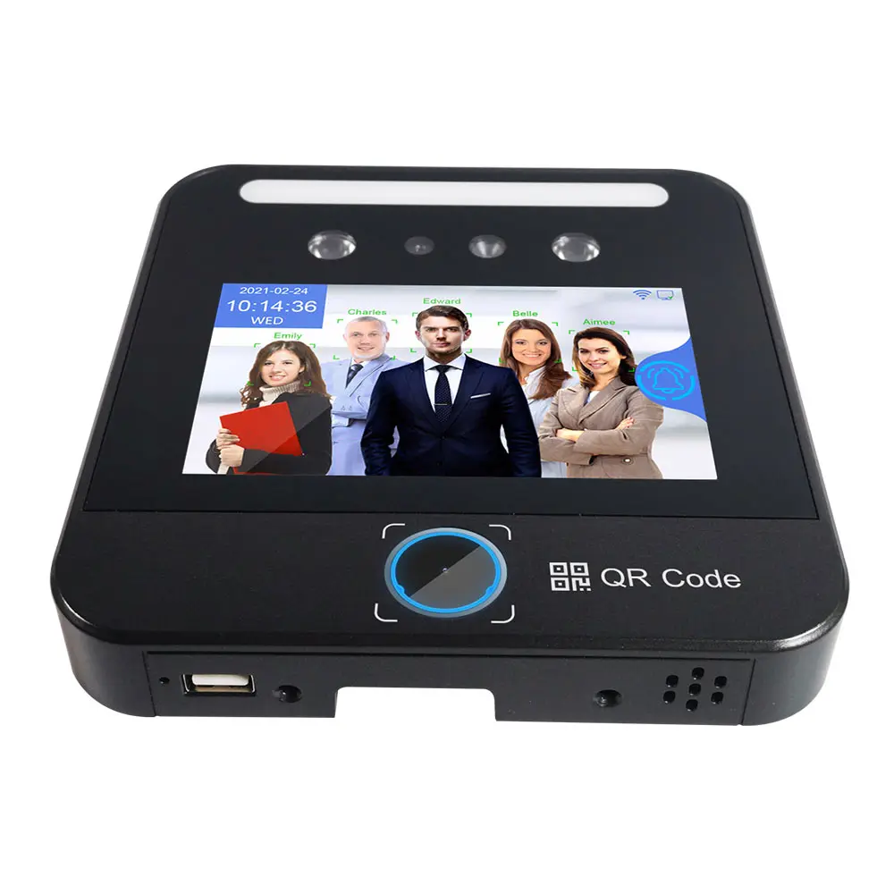 2026 Biometric  Machine Biometric Attendance Machine Facial Recognition System Turnstile With Qr Code Reader System