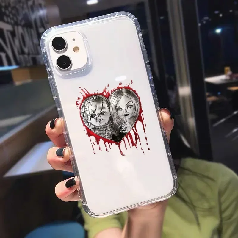 Chucky Good Guys Phone Case Cover For iphone 15 Pro 11 16 12 XS Max X XR 13 8 7 14 Plus Cartoon Transparent Soft TPU Shell Capa