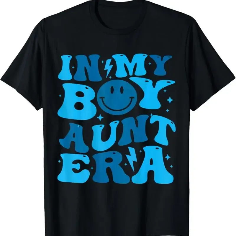 Groovy In My Boy Aunt Era T Shirt Mother'S Day Funny Auntie