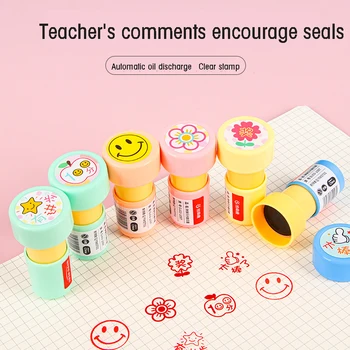 Kinderen Beloning Stempel Kleuterleidsters Aanmoedigen Postzegel Cartoon Schattige Student Lof Stempel Tekening Album Decoratie Stempel