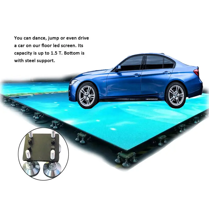 P2.5 P2.9 P3.91 Interactive Indoor LED Dance Floor Screen Led Video Dance Floor For Club Party Fashion Show Dance Floor ScreenIn view 2