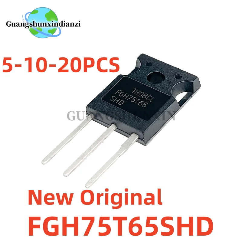 New Original 5-10-20PCS FGH75T65 FGH75T65SHD TO-247 75A 650V