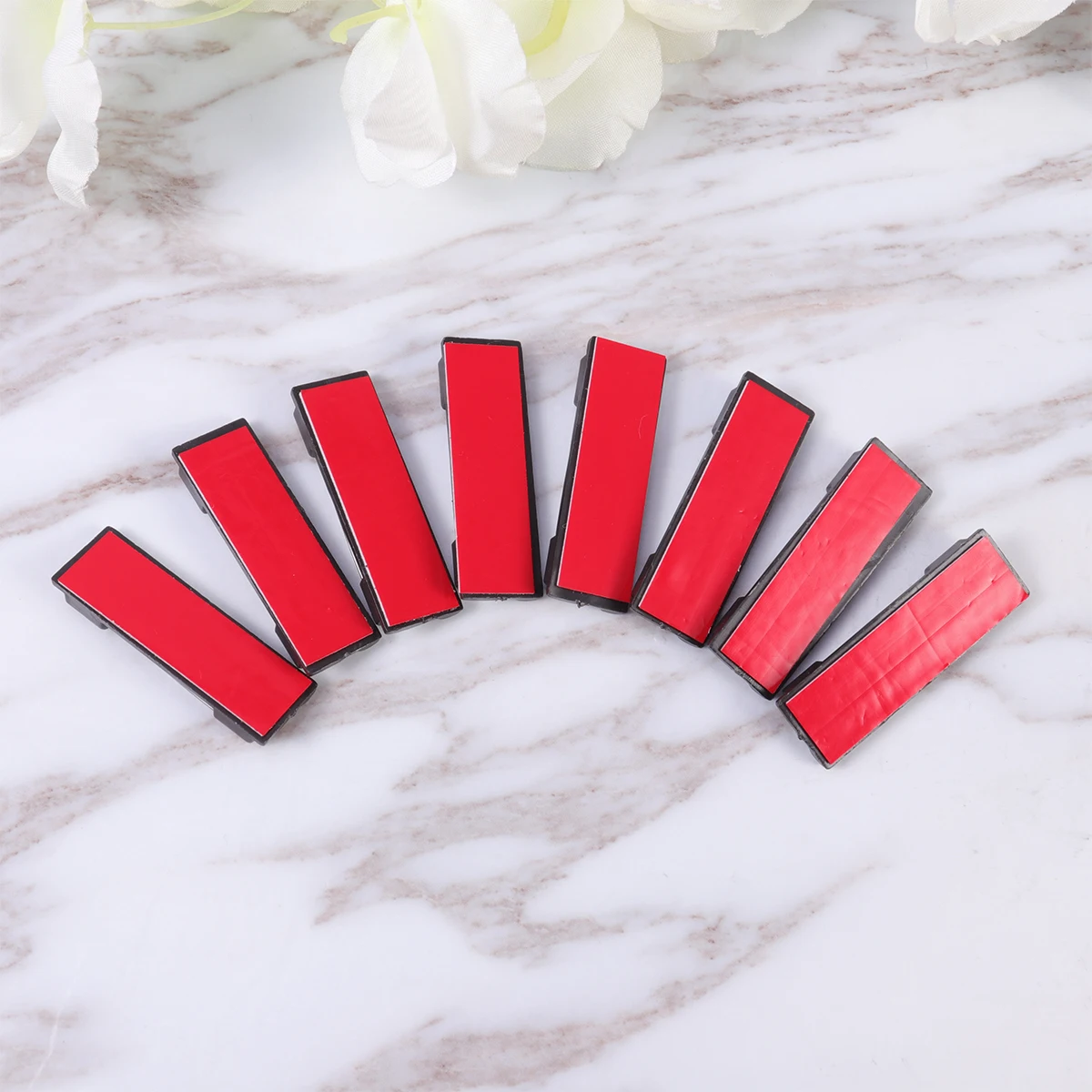 

120pcs Safety Bar Pins Adhesive Chest Plate Buckle Labels Durable Plastic Mount Name Tags Ribbons Flowers Craft Items Self