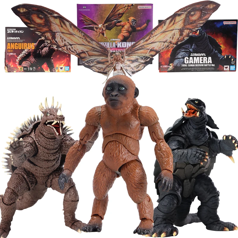 Bandai SHM Gamera 1996 Sendai Batalla decisiva Ver. Figuras de acción Anguirus Anime Modelo Mothra y Suko Caja original