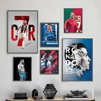 Football The- CR7 Poster Sticky Posters Waterproof Paper Sticker Coffee House Bar Home Decor