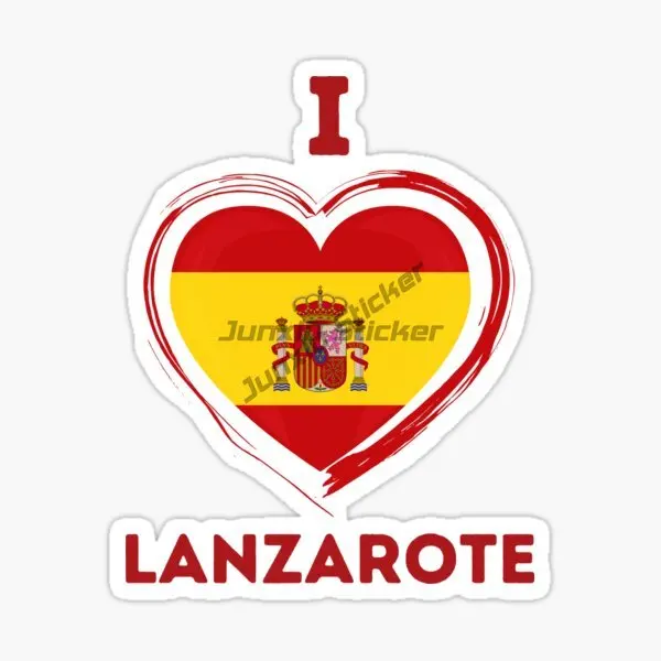 

Spain LANZAROTE Volcanic Island Car Sticker Vinyl Motorcycle Adhesivos Dardos Accessories Decor