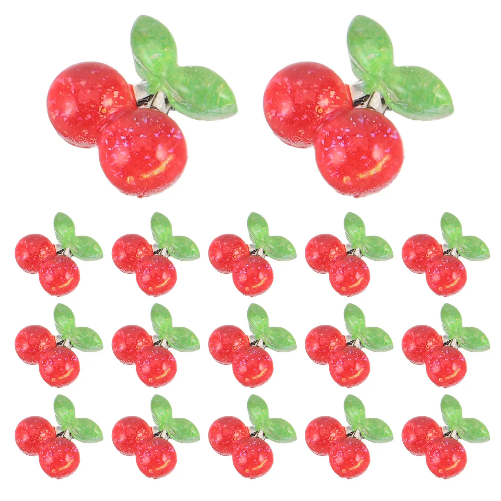 

400Pcs Cherry Nail Decorations Resin 3D Flatback Mini Charms for DIY Nail Art Valentine Nails Design Nails Design Decor