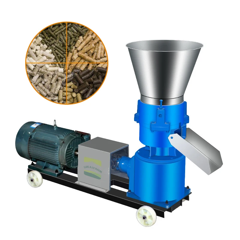 Feed Processing Machines Pellet Machines For Animal Feed Poultry 150 Kg Per Hour Granular Machine