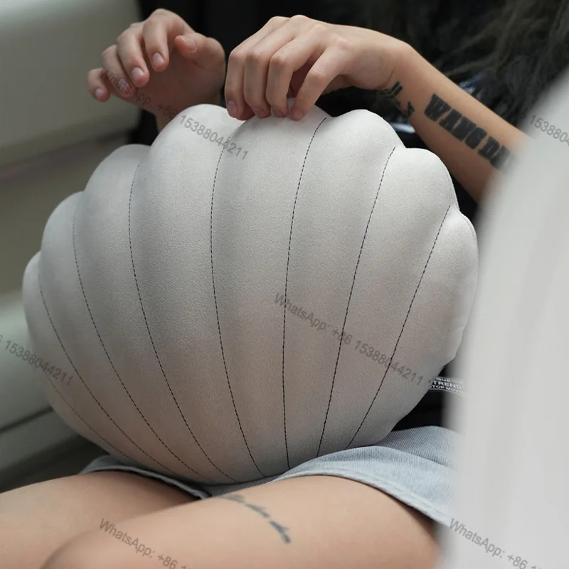 Brand New Shell Shape Design Anti Mite Soft Lumbar Vertebra Pressure Relief Breathable Fatigue Anesis Car Lumbar Pillow