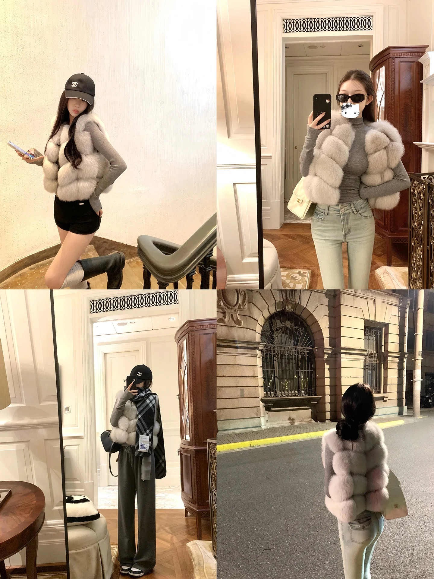 Eco-Friendly Women's Faux  Fur Vest Outerwear Short Style round Neckline New 2026 Autumn Winter Fashion Ladies Jacket