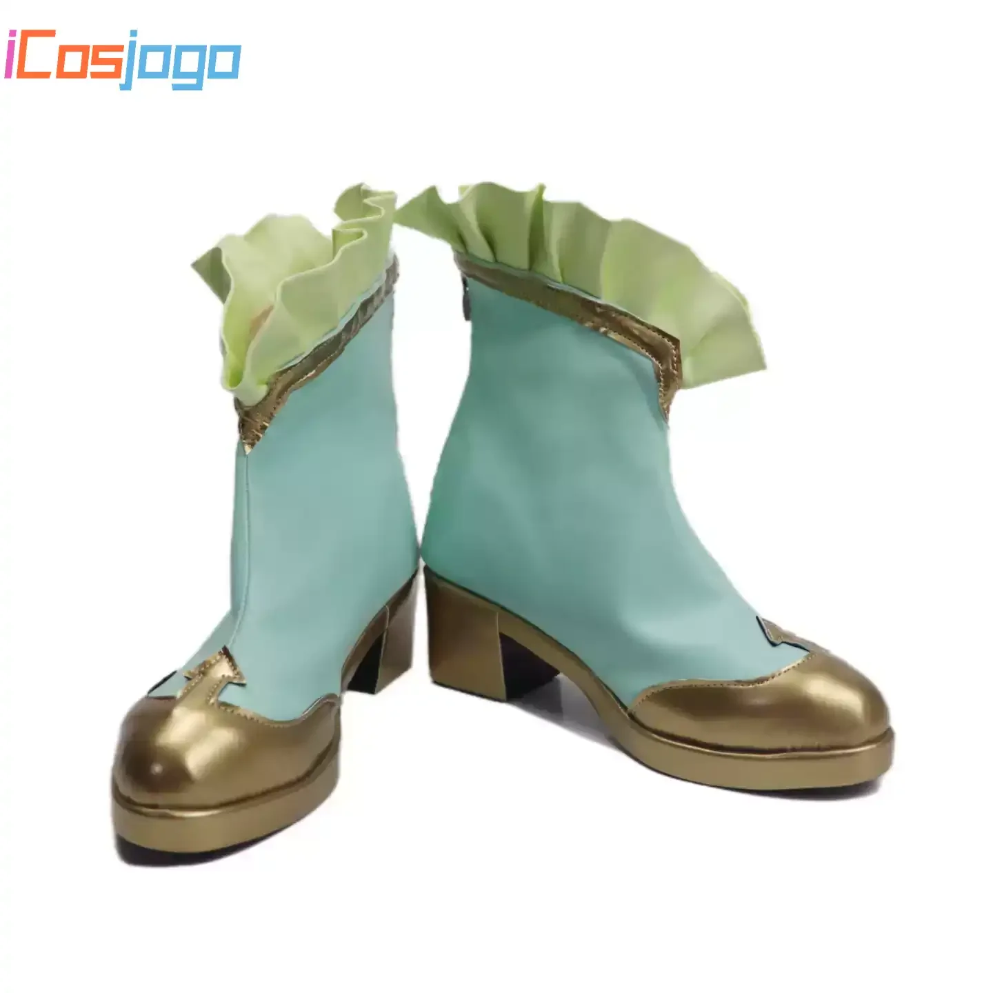 Pretty Derby Grass Wonder Cosplay Shoes Halloween Carnival Boots PU Leather Shoes Cosplay Costume Prop
