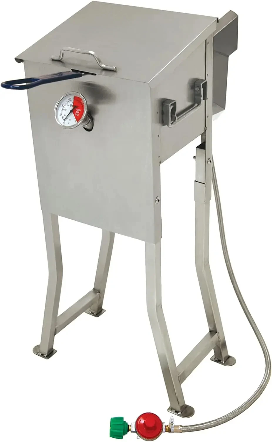 Fryer Freestanding or Table Top Includes Stainless Mesh Basket Fry Thermometer