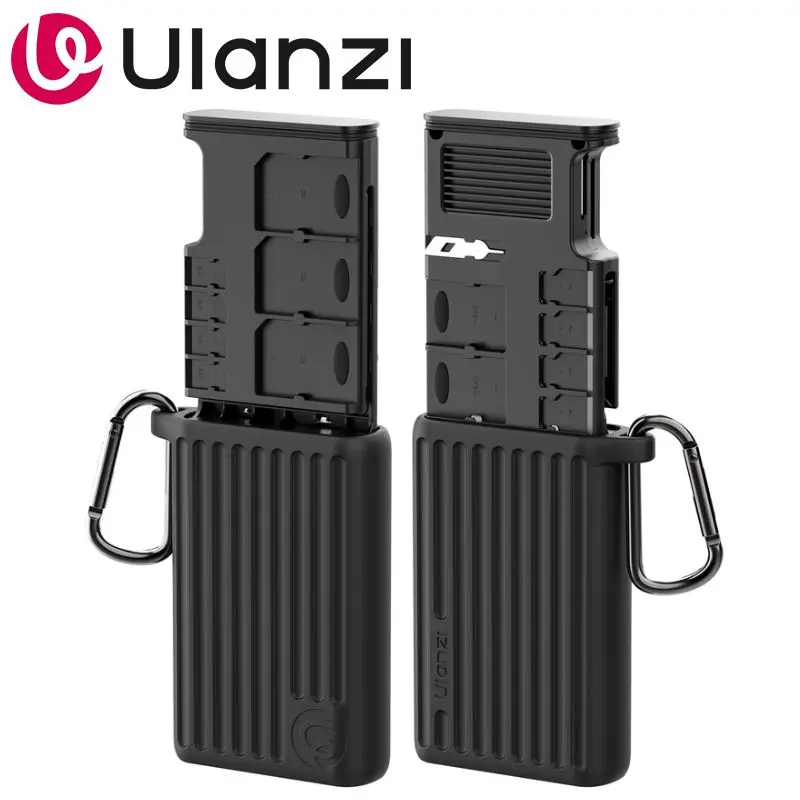 

Ulanzi MCR-01/MCR-02 Multifunctional High-Speed Card Reader With Storage Case Dual-Sided Slots For SD TF Nano SIM DSLR Vlog