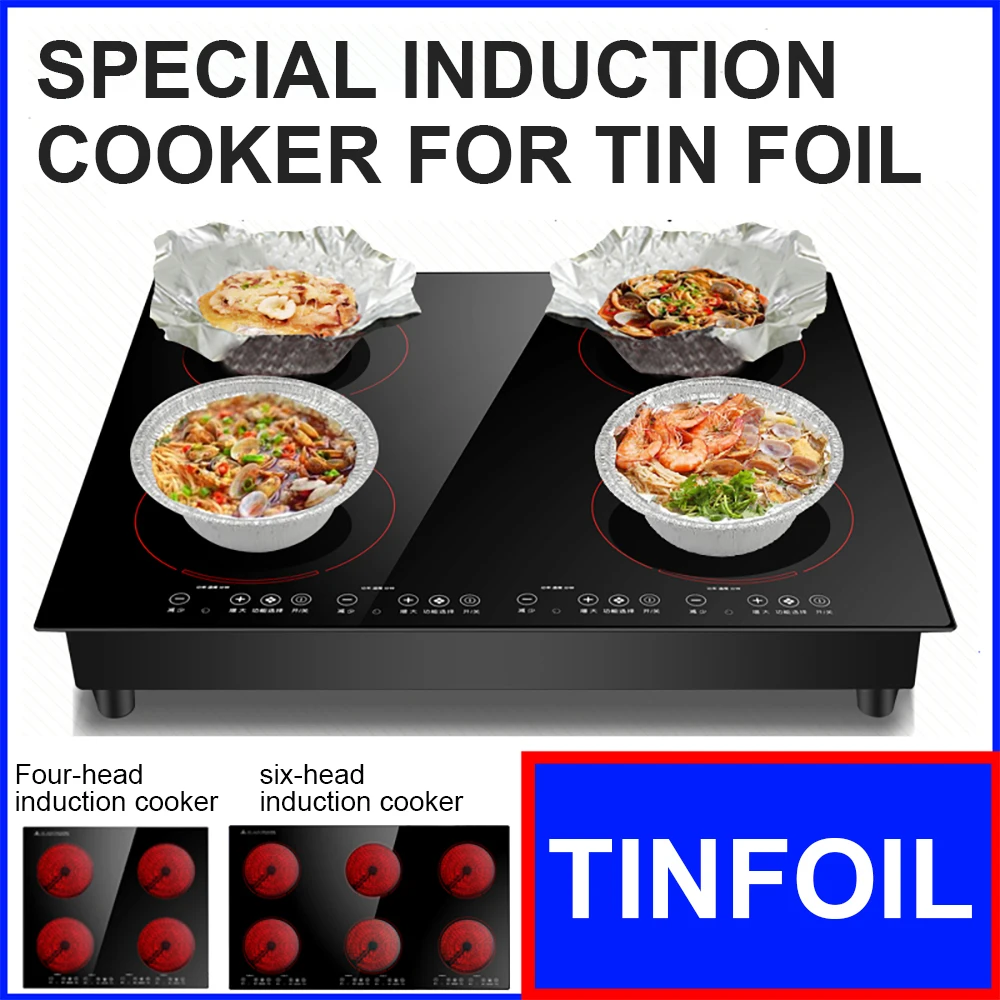 Customized 220V 4 Burner Flat Commercial Induction Cooker Electric Stove Ceramic