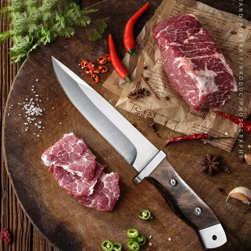 Stainless Steel Butcher Knife Sharp Multifunctional Fishing Cutting Meat Cutting Fruit Boning Knife Kitchen Accessories Tools