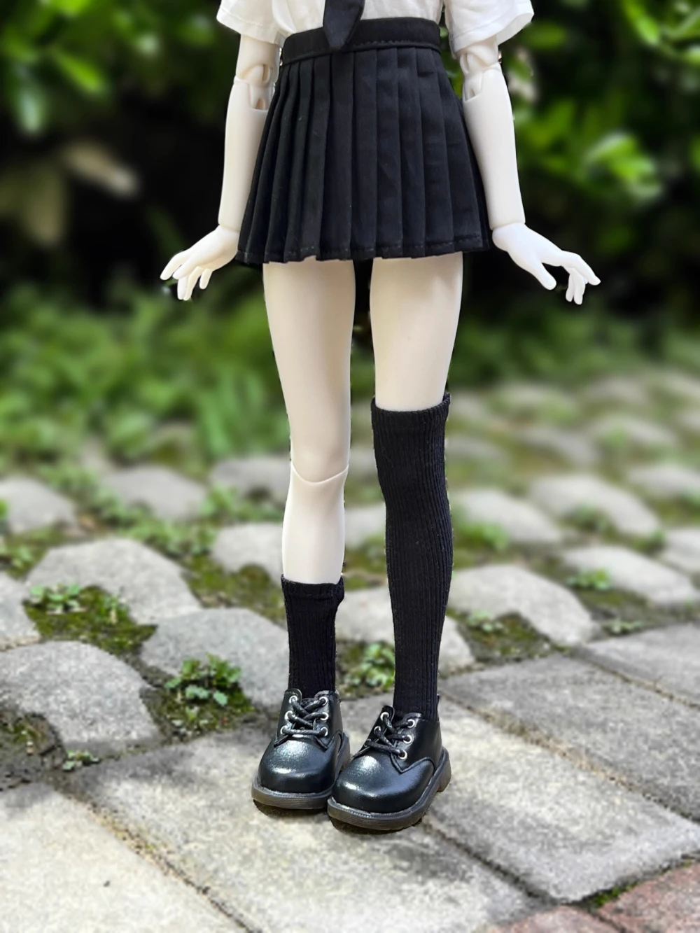 1/4 size bjd Doll Shoes cute student style abstinence style uniform matching shoes black strap shoes doll accessories