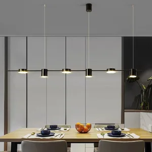 الحديثة LED غرفة المعيشة الثريات طاولة الطعام الثريا سقف المطبخ معلقة عكس الضوء مصباح الإضاءة الداخلية أفضل 8 ثريات معلقة للمبيعات - رقم 5